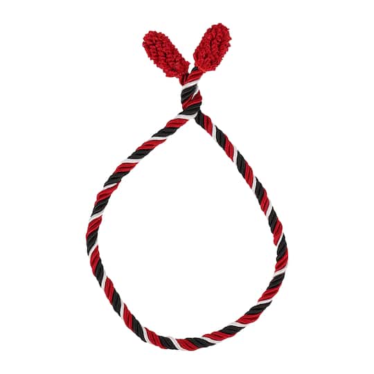 Haute Decor 20" Black, Red & White Decorative Twist Ties, 6ct.